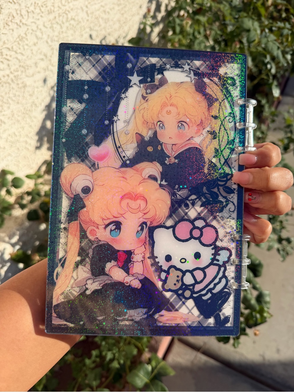 Sanrio Pink & Black Hello Kitty Kawaii Character Binder - Picture 3 of 3
